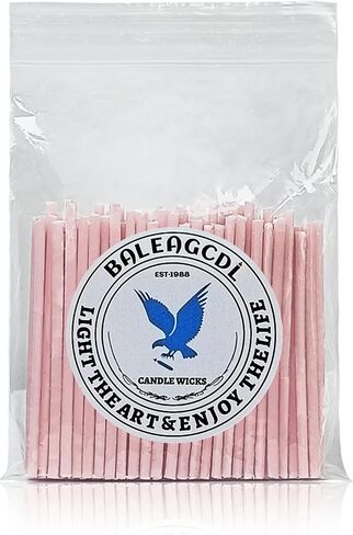 Pearled Candle Extra Wicks 500 Pack for Pearled Candle Making - 2 Inch White Cotton Candle Wicks for Candle Making DIY in Kuwait