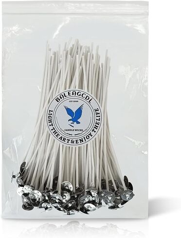 Pearled Candle Extra Wicks 500 Pack for Pearled Candle Making - 2 Inch White Cotton Candle Wicks for Candle Making DIY in Kuwait