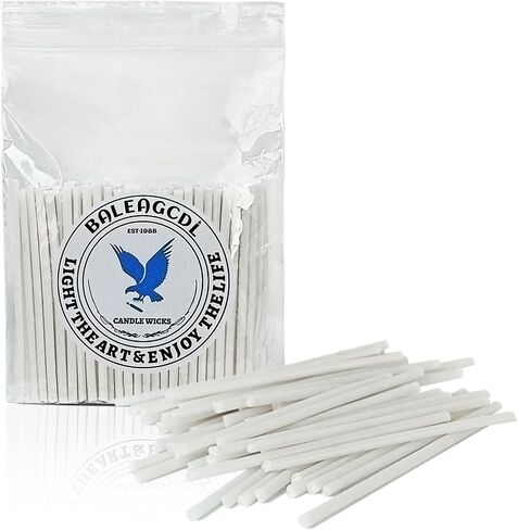 Pearled Candle Extra Wicks 100 Pack for Pearled Candle Making - 2 Inch White Cotton Candle Wicks for Candle Making DIY in Saudi Arabia
