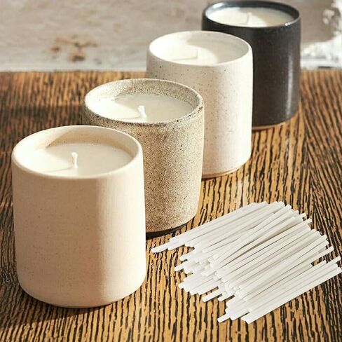 Pearled Candle Extra Wicks 100 Pack for Pearled Candle Making - 2 Inch White Cotton Candle Wicks for Candle Making DIY in Saudi Arabia
