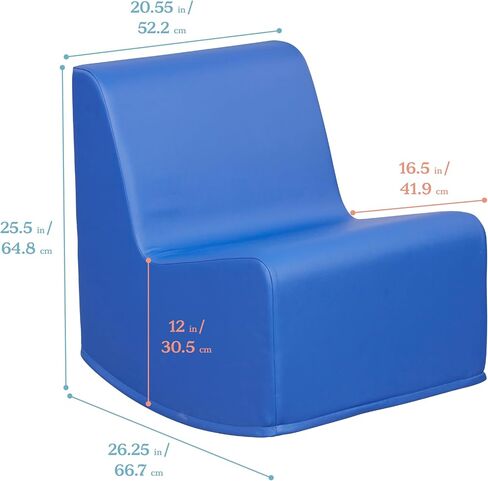 ECR4Kids SoftZone Rocker, Flexible Seating, Blue in Kuwait