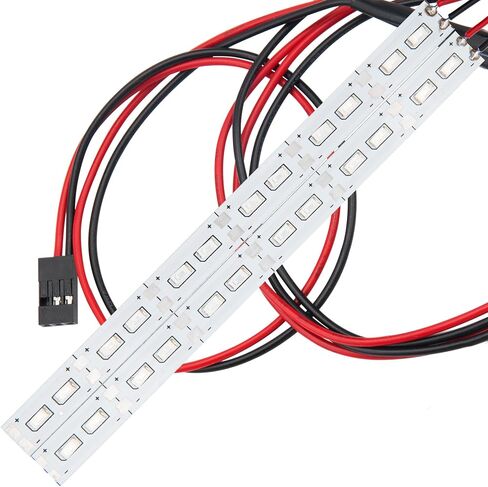 ShareGoo 24 LEDs 1/10 RC Chassis Lights 6V LED Strip 166mm Compatible with HSP HPI Redcat Traxxas Arrma Kyosho Losi 1/10 1/8 RC Car Crawler Buggy (Blue) in Saudi Arabia