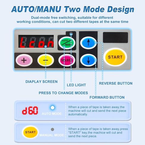 آلة قطع الشريط ، آلة قطع الأشرطة الكهربائية ، مقدمة بطول 999 مم قطع 6-60 مم عرض ، موزع الأشرطة التلقائي للمكتب ، الشركات ، استخدام المنزل in Kuwait