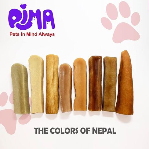 PIMA - Canine Cheese Chews, Natural Yak Chews for Dogs 35 lbs or Smaller, Lactose-Free Yak Cheese Dog Chews, Long Lasting Dog Chews with Protein and Vitamin E, D and A, Medium, 1 Chew, 2.3 oz in Saudi Arabia