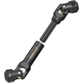 COOWOO RC Drive Shaft, 75-103mm Center Drive Shaft Upgrade Part for 1/10 Scale RC Trucks SCX10 90046 AXI03007 TRX4 Redcat Gen8, Enhanced Durability and Performance - Made of Hardened Steel (Black)
