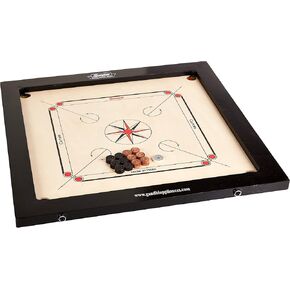 Surco Classic Kids Size Carrom Board مع عملات معدنية ومهاجم ، 4 مم