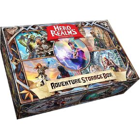 Hero Realms Adventure Storage Box - Card Deck Box - متينة ومتينة - متوافقة مع لعبة بناء Deck Hero Realms