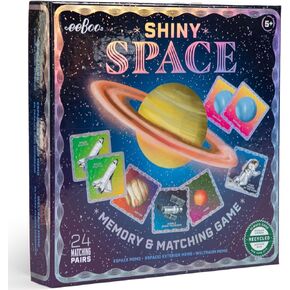 EEBOO: Memory Space Memory & Matching Game - 24 زوجًا لمطابقة وحفظ البلاط الملون ، ويشجع الاعتراف ، ومهارات التركيز ، والأطفال الذين تتراوح أعمارهم بين 5 سنوات