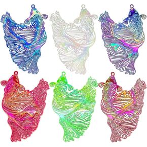 Hollow Goldfish Filegree Charms Multicolor Koi Pendants for DIY أقراط قلادات مرجعية معلقة ديكور تغليف الديكور ديكور ديكور