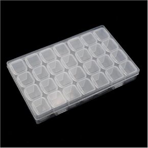 Meetooot 28 مقصورات منظم البلاستيك الشفافة مع LID Candy Jewelery Box Toolbox Accessories Home Joxes Joxs