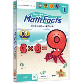 تلبية حقائق الرياضيات - الضرب والقسمة المستوى 1 DVD