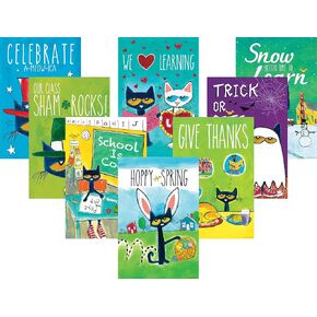 Express Pete the Cat Holiday and Seasonal Poster Set (EP60238)