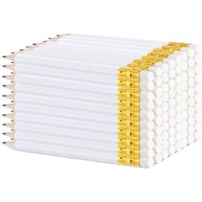 Zonon 72 PCS 4 بوصة أقلام الجولف بيضاء أقلام صغيرة نصف رصاص مع محور الزفاف مسبقًا مسدسًا شحذًا 2 هدايا HB قصيرة لمكتب دش الزفاف كتابة هدية (أبيض)