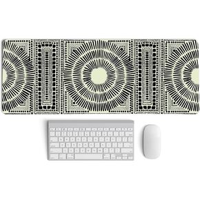 Cool It Cowboy Western Dog Desk Mat ، Western Western Cowboy Mouse Pad ، XL Western Cartoon Dog Mouse Pad Laptop ، منصات كمبيوتر للألعاب الرمادية ، حصيرة مكتب المذكر للمكتب المنزلي ، 31.5 x11.8inch