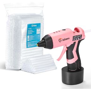 5AH Cordless Glue Gun مع 225 PCS Glue Sticks Set ، Gogonova 15S FASTERING THERE RESERGELISE GLUE GUN
