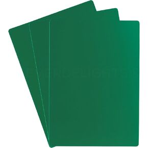 بطاقات بلاستيكية خضراء من CleverDelights - 5 "× 7" - 100 حزمة - بطاقة شاقة 5 × 7 بوصة