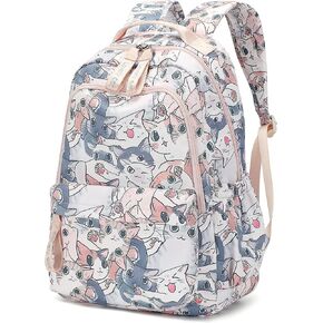 Girls Backpack 15.6 Inch Laptop School Bag Cute Kids Kindergarten Elementary Backpacks Middle Schoolbag Large Bookbags for Women Teens Students Anti Theft Travel Daypack