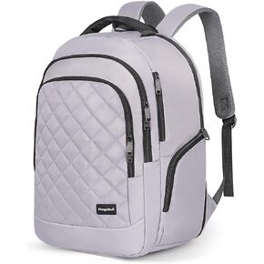 Deegotech Carry On Backpack ، 40L سفر على ظهر شركة Backpack Airline المعتمدة ، حقيبة تحمل على الظهر المحمول الكبير الإضافي تناسب 17 بوصة محمول ، حقيبة دبقية خفيفة الوزن للرجال والنساء ، الرمادي