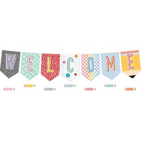 Teacher Created Resources Cool for School Pennants Welcome Bulletin Board (TCR9301)