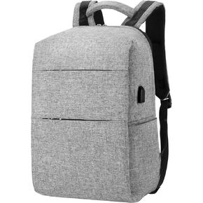 Nordace Nelson Smart Travel Backpack for Men & Women with USB Charging Port, Water Resistant - Everyday Laptop Backpack for Travel & Work - 15.6 Inch (Grey) in Saudi Arabia