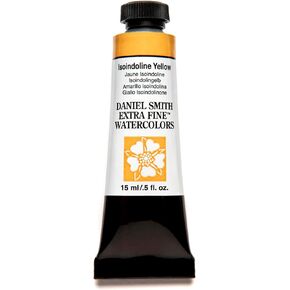 Daniel Smith Extra Fine ™ Watercolor Paint ، 15 مل ، أنبوب ، أصفر Isoindoline ، 0.5 Fl Oz ، (حزمة 1)