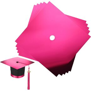 5 PCS Cap Toppers Toppers Toppers Metallic Bremium Precium Paper for Grad Caps DIY Grad Cap Decorations Decorations (Black)