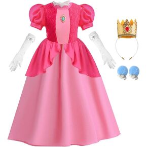 Princess Costume for Little Girls with Accessories Halloween Carnival Costumes for Kids