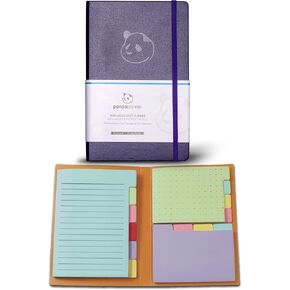 Purple Undated 90 Day Planner - Daily Planner with Spring Sticky Notes by Panda Planner - Organizer Planner and Sticky Notes for Productivity