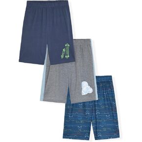 Sleep On It Boys Pajama Shorts for Kids 3 Pack Pajamas Sleep Short Set for Boy