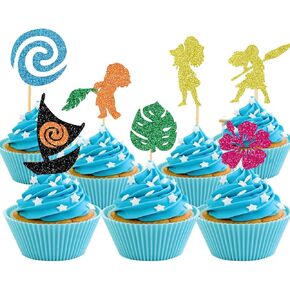 36pcs Moana Cupcake Topcake Topcake Moana decorations moana moana party party supplies moana party decorations moana cake decorations
