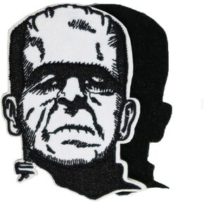 PatchShake 3'' Frankenstein Horror Embroidered Hook and Loop Patch for Horror Backpack DIY