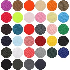 34pc/Set self Sticker dot Embroidered Patches for Clothing Adhesive Badge Decorate Colorful Round Patches Appliques for Backpack Shirts Hats Bags Jeans Clothes Accessories