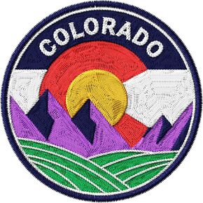Colorado State Patch for Clothes – Embroidered Iron on Patch for Backpack Jacket - Fabric Patches for Clothes Souvenirs & Gifts for Travelers ID45095