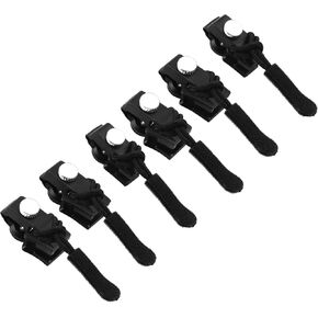 Plwelth Zipper Repair Kit 6pcs Zipper Pull Replacement 3 Size Size Universal Zip Tool Tool Fixer zip sliders clip stuls stuls stuls no left
