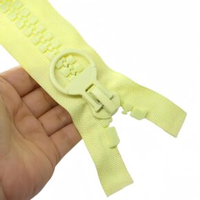 YaHoGa 150cm #20 Super Large Separating Giant Plastic Zippers for Sewing Tents Coats Overcoats Boat Cover Canvas Heavy Duty Huge Resin Vislon Zippers (59" Yellow)