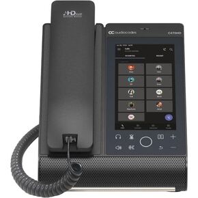 TEAMS-C470HD Total Touch IP Phone; Touch Single-Surface Design; 5.5", 720 x 1280 Touch-Screen; Full Duplex Speakerphone and Headset Connectivity; PoE