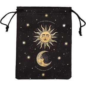 Divinations Velvets Card Dices Bag Oracles Card Table Board Game Gifts Pouch Jewelry Storage Drawstring Tarots Bag Drawstring Bag Drawstring Dices Pouch, SMYB005