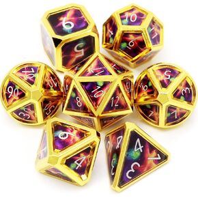 Haxtec Metal DND DICE Set DND 5E تعويذة النيزك سرب مشهد حقيقي