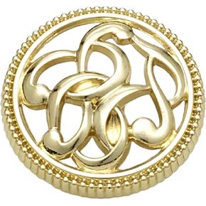 5 Pieces Sophisticated Hollow Out Geometric Pattern Metal Buttons Decorative Metal Buttons Metal Round Buttons for DIY Crafts Sewing Decor in Kuwait