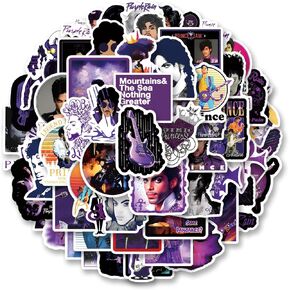 62pcs Prince Sticker لطيف موسيقى البوب ​​Kawaii حزمة مقاومة للماء | جماليات VSCO Cartoon Funny Cool Deacls Graffiti ملصقات فينيل للبالغين المراهقين الفتيات الأطفال