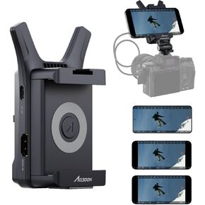 Accsoon CineView Nano Video Transmission System, HDMI 5GHz Wireless Video Transmitter, Range of 500ft & 0.06s Latency up to 4 Devices Monitoring for RS2/RS3/RS3 Pro/Camera Stabilizer