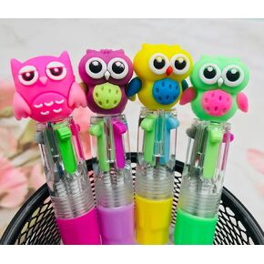 12pcs pow pen multicolor في واحد 4-في -1 ، أقلام ، أقلام ، أقلام ، أقلام ، أقلام ، أقلام ، حبر كاواي ،