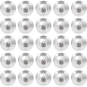 Coheali Tealight Cups مع الفتيل: 100pcs من Candle Congs Cups Aluminium مع 100pcs فتيل ، علب الشمعة الفارغة لصياغة وديكور المنزل