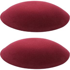 2pcs Black Round Fascinator Hat Base for DIY, Sinamay Millinery Hat Making Supplies, 6.69 Inch Small Craft Cap for Girls