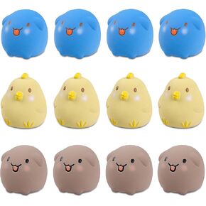 SCHITEC Dog Toys Squeaky, Interactive Animal Puppy Toy Pack, Cute Latex Rubber Squeak Pet Balls for Puppies Mini Small Breed Dogs in Kuwait