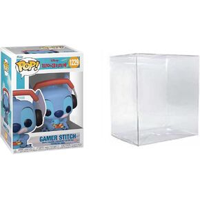 Funko Lilo and Stitch Gamer Stitch Exclusive 1229 Bundled with Pop Protector, Blue