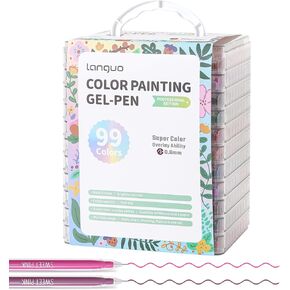 Gel Pens for Adult Coloring Books, 99 Colors Set Gel Colored Pens Marker, Perfect for Kids and Adult Drawing Doodling Journaling Art and School Supplies