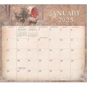 Legacy Four Seasons 9 x 8 Premium Paper 2025 Magnetic Calendar Pad