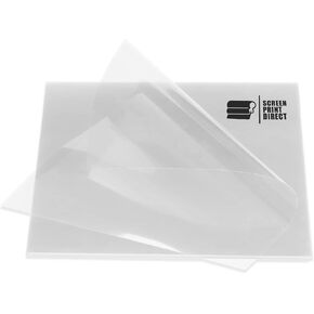 شاشة Print® Direct® Hot/Cold Peel Plastisol Transfer Movie (100 ورقة - 15 × 15 بوصة) - فيلم That Press Plastisol Transfer على القمصان والملابس - الحديد على ورق النقل والنسيج المظلم