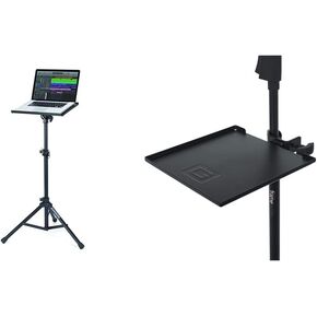 Samson LTS50 Laptop Stand + Gator FrameworksCases Microphone Stand Clamp-On Utility Surface Area
